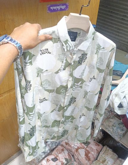 China Saffron Fabrics Print Shirt