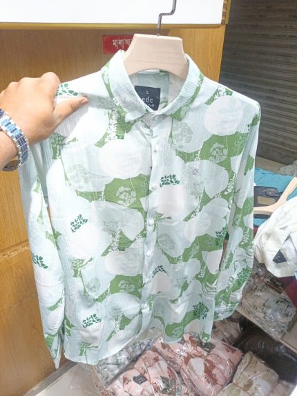 China Saffron Fabrics Print Shirt
