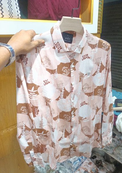 China Saffron Fabrics Print Shirt