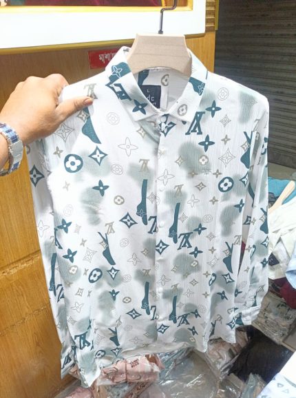 China Saffron Fabrics Print Shirt