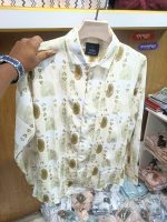 China Saffron Fabrics Print Shirt