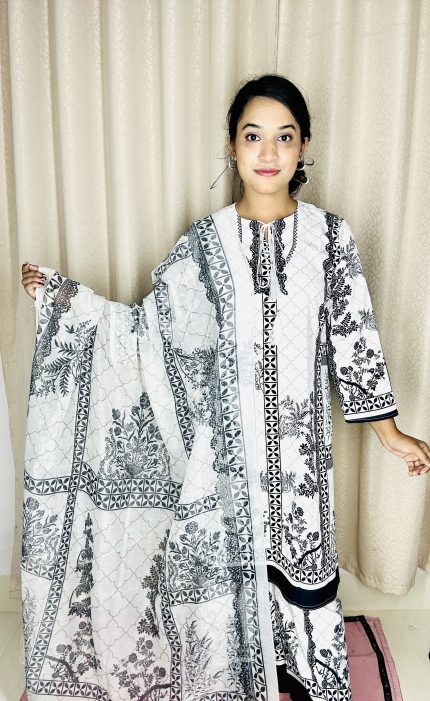 Premium Microstitch Fabric Three Piece