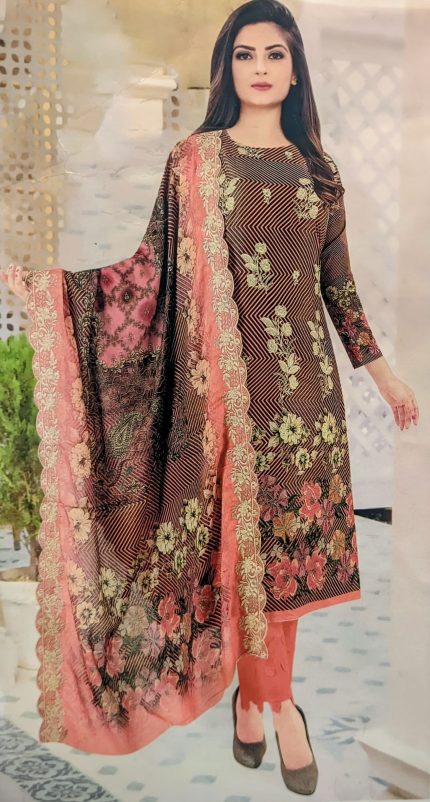 Marshall Pure Cotton Stylish Three Piece