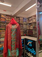 Embroidery and digital print three piece